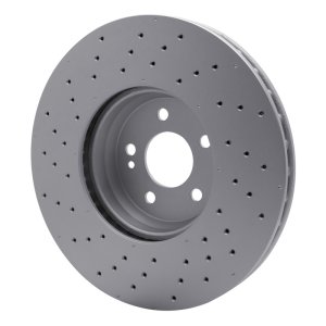 Mercedes-Benz C300 Brake Rotor (1) - Front - R1 Concepts - GeoSPEC Coated Rotor - Drilled - `15-`23